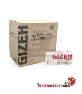 Tubes de filtre longs Gizeh 250 unités - 40 boîtes.