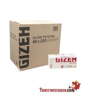 Tubos Gizeh filtro largo 250 unidades - 40 cajitas.