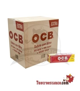 Tubos OCB 200 filtro largo - 50 cajitas de 200 Unidades (Cajón).