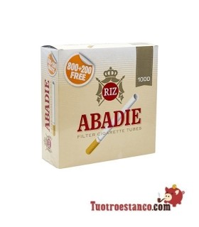 Tubos Abadie 1000, 1 caja de 1000 unidades.