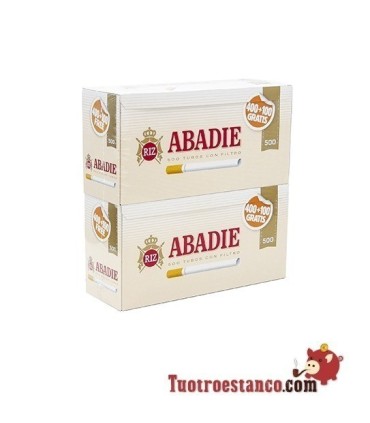Tubos Abadie 500 - 2 cajitas de 500 unidades.