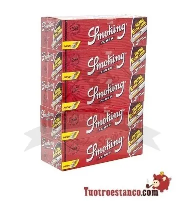 Smoking 200 Long Filter Tubes, 5 Boxes of 200 Tubes