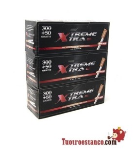Tubos X-Treme 350 de filtro largo, 3 cajitas de 350 unidades.