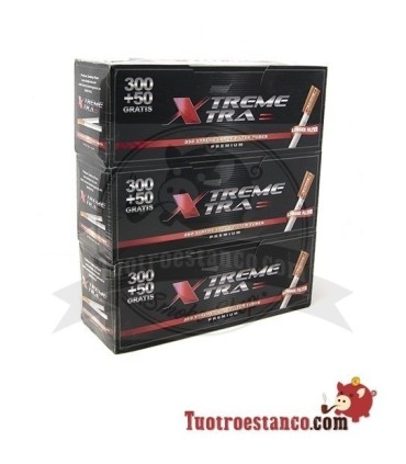 Tubos X-Treme 350 de filtro largo, 3 cajitas de 350 unidades.