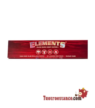Hanfpapier-Elemente King Size (Rot)