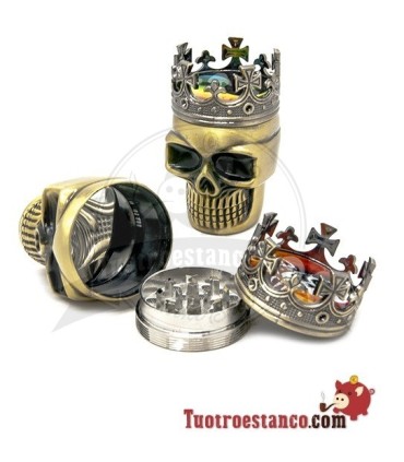Grinder La Muerte King 3 partes en color oro