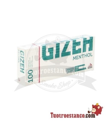 Tubes Gizeh Menthol 10 boîtes de 100 unités