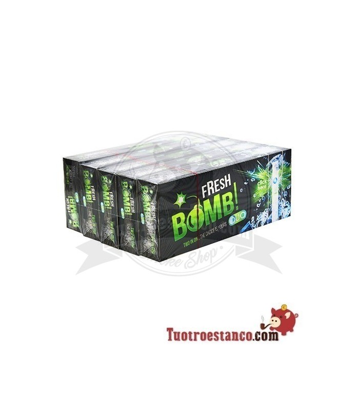 Tubos Fresh Bomb! Menta, 5 Cajitas de 100 Tubos
