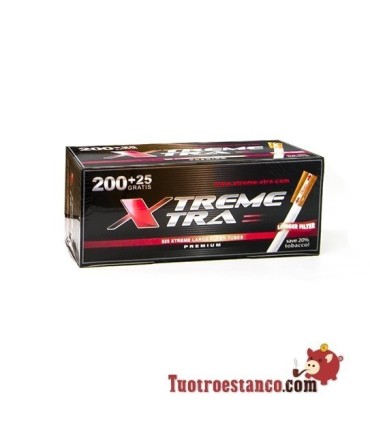 Tubos X-Trem filtro largo 1 Cajita de 225 tubos