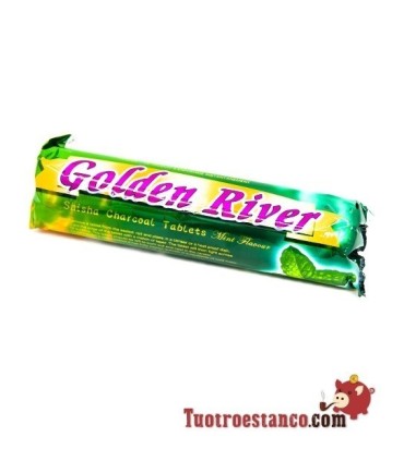 Carbón Golden river 40mm sabor: manzana