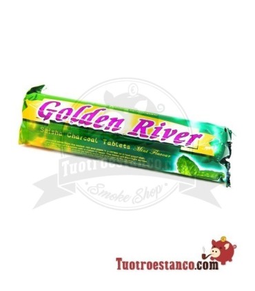 Golden River Charcoal sabor hortelã 40 mm