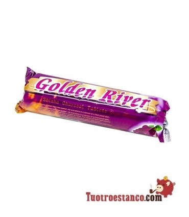 Carbón Golden River 40 mm sabor uva roja