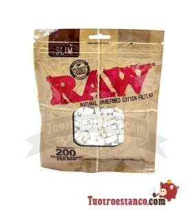 Filtros Raw Slim 6mm 200 filtros