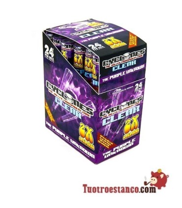 Cône en papier Cyclone 2u couleur violet 24 cônes