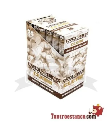 Cyclones White Chocolate Flavored Cone Paper, 24 Cones