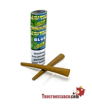 Papel Cono Cyclone de cañamo 2u Blue