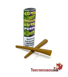Papel Cono Cyclone de cañamo 2u Purpple