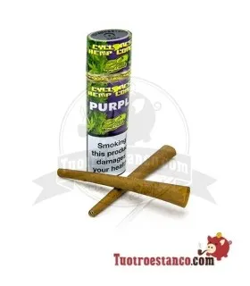 Cyclones Hemp Cone Paper 2U Lila