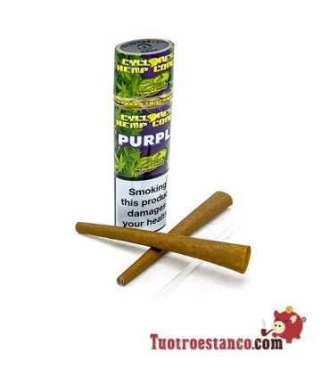 Cône en papier Cyclone chanvre 2u Purpple