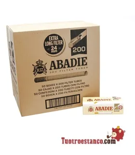 Tubos Abadie 200 filtro largo, 50 cajitas de 200 tubos (Cajón)