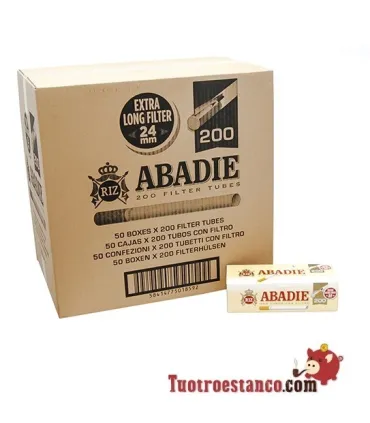 Abadie 200 long filter tubes, 50 boxes of 200 tubes (Drawer)