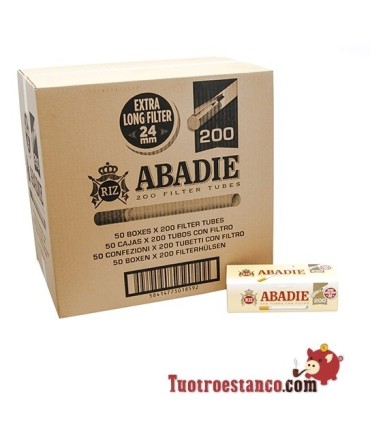 Tubos Abadie Largos, 50 cajitas de 200 tubos