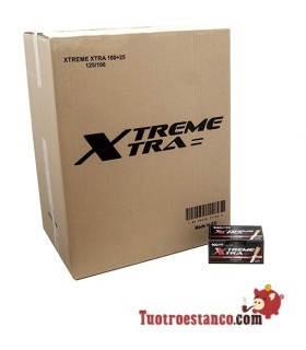 Tubos X-treme 125 de filtro largo, 100 cajitas de 125 tubos (Cajón)