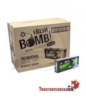 Tubos Fresh Bomb! Menta 50 cajitas de 100 tubos