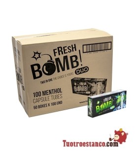 Tubos Fresh Bomb! Menta 50 cajitas de 100 tubos