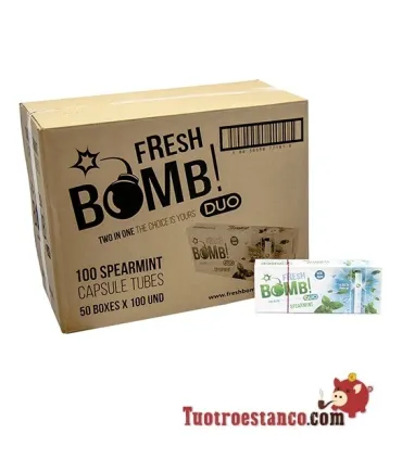 Tubos Fresh Bomb! Mint, 50 boxes of 100 tubes (Drawer)