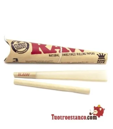 RAW King Size Cones 3 Cone Blister