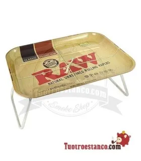 XXL Metallisches RAW-Tablett 50 cm x 39 cm mit Stand