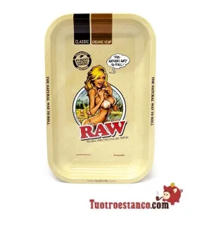 Design da Rapariga Bandeja de Metal RAW