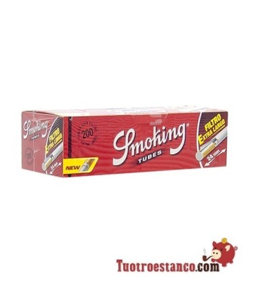 Tubos Smoking 200 de filtro largo, 1 cajita de 200 tubos
