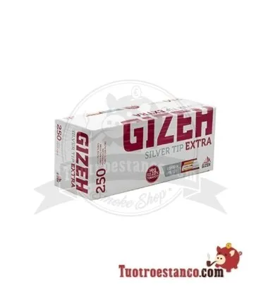 Gizeh 250 long filter tubes, 1 box of 250 tubes