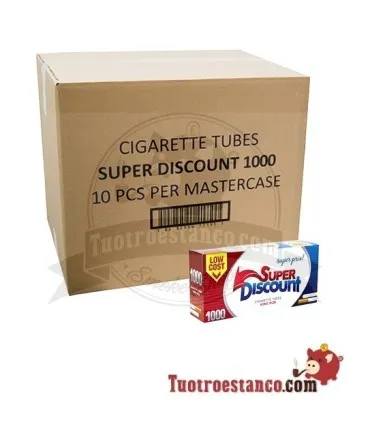 Tubi Discount 1000, 10 scatole da 1000 tubi (Cassetto)