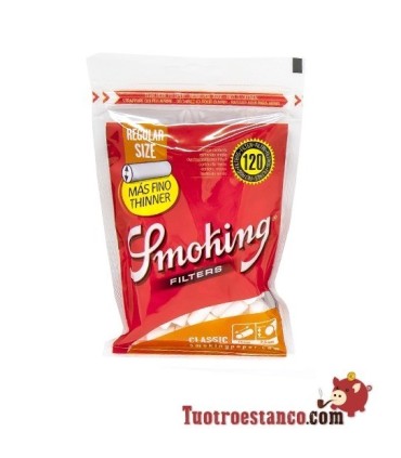 Filtros Smoking Regular de 7,5 mm, 120 filtros