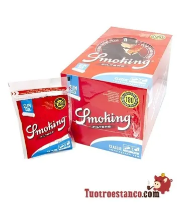 Filtros Smoking Classic de 6 mm, 30 bolsitas de 180 filtros