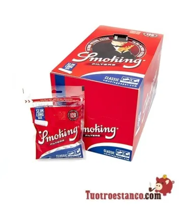 6 mm long Smoking filters, 30 bags of 120 filters.