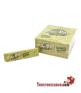 Green Slim Alfalfa Pay-Pay Paper of 110 mm - 50 booklets of 32 sheets each.