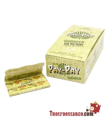70mm Double Window Green Alfalfa Pay-Pay Paper, 25 booklets