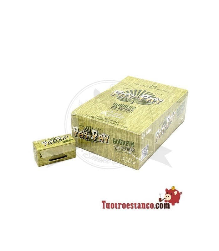 Papel Pay-pay Alfalfa verde 24 cajitas de Rollo 5m