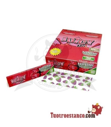 Papel Juicy Jay sabor Frambuesa King Size, 24 libritos