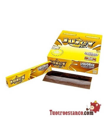 Estuche de papel King Size Juicy Regaliz de 24 libritos