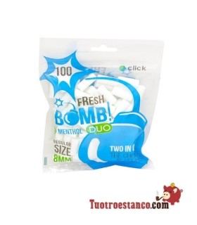 Filtros Boom Menta 8 mm con Click 100u