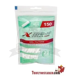 Filtros X-Trem 6 mm Comprimentos de Mentol 150 Filtros