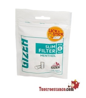 Les filtres Gizeh Menthe 6 mm