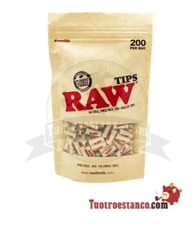 Prerolled RAW filters, bag of 200 filters