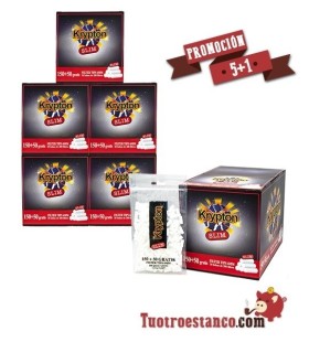 Filtros Krypton 6 mm bolsa. 5 Estuches + 1 Gratis. Un total de 120 bolsas de 200 filtros cada una.