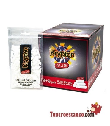 Filtros Krypton 6 mm, 20 bolsitas de 200 filtros